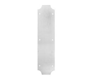 Rockwood 77C-612-H-SA 4" x 16" Satin Clear Coated Bronze PUSH Engraved Decorative Push Plate - Self-adhesive