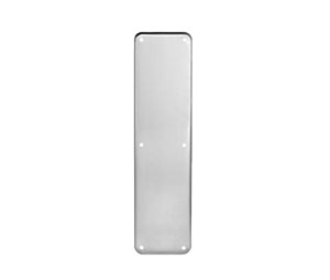 Rockwood 86-626 4" x 16" Satin Chrome Plated Brass Decorative Push Plate