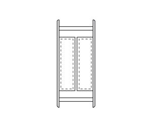 Rockwood 94BTB-612 Satin Clear Coated Bronze Flush Pull Pair