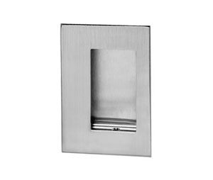 Rockwood 94C-606 Satin Clear Coated Brass Flush Pull