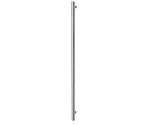 Rockwood RM3302-60-612 MegaTek - Post Mount Straight Flat Ends Pull Bar 1-1/2" Dia x 60" OA - Satin Clear Coated