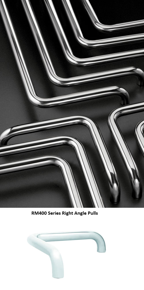 Rockwood RM412-711 Right Angle Push-Pull Bar with One Bent End without ...