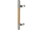 Rockwood RM4054-12-10BE-M-C Offset ArborMet Wood Grip Round Ends Pull Bar, 12" OA, Dark Oxidized Satin Bronze, Equivalent, Maple Wood, Clear Coated