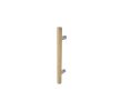 Rockwood RM4110-46-10B-CW-D Straight ArborTek Wood Grip Flat Ends Pull Bar, 46" OA, Satin Oxidized Bronze, Canary Wood, Dyed