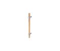 Rockwood RM4170-46-10-CW-D Straight ArborTek Wood Pull with Collar Mount Posts, Flat Ends, 46" OA, Satin Bronze, Canary Wood, Dyed