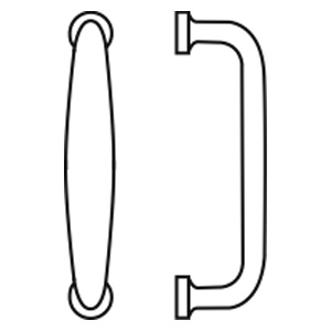 Rockwood RM5532-7-1/2-613 Traditional Decorative Cast Pull - 7-1/2" CTC - Satin Oxidized Oil Rubbed Bronze