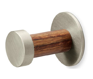 Rockwood RM835-630 ArborMet Series Coat Hook w/ base plate - Satin Stainless Steel