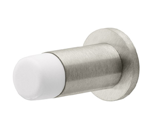 Rockwood RM875 630 1-5/8" Base Board Mounted Door Stop with Base Plate - Satin Stainless Steel
