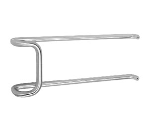 Rockwood BF15647-2-626 Satin Chrome Plated Brass Offset Double Solid Push-Pull Bar Set