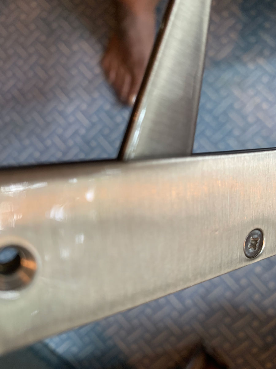 Rockwood 885619 Concealed Edge Pull Satin Nickel Plated Clear Coated