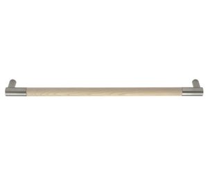 Rockwood RM4022-26-10BE-HY-S ArborMet™ Wood Grip Push Bar, Square Ends, 26" CTC, Dark Oxidized Satin Bronze, Equivalent, Hickory Wood, Sanded & Unfinished