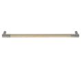 Rockwood RM4022-32-10BE-HY-C ArborMet™ Wood Grip Push Bar, Square Ends, 32" CTC, Dark Oxidized Satin Bronze, Equivalent, Hickory Wood, Clear Coated