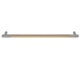 Rockwood RM4026-32-10-HY-C ArborMet™ Wood Grip Push Bar, Round Ends, 32" CTC, Satin Bronze, Hickory Wood, Clear Coated