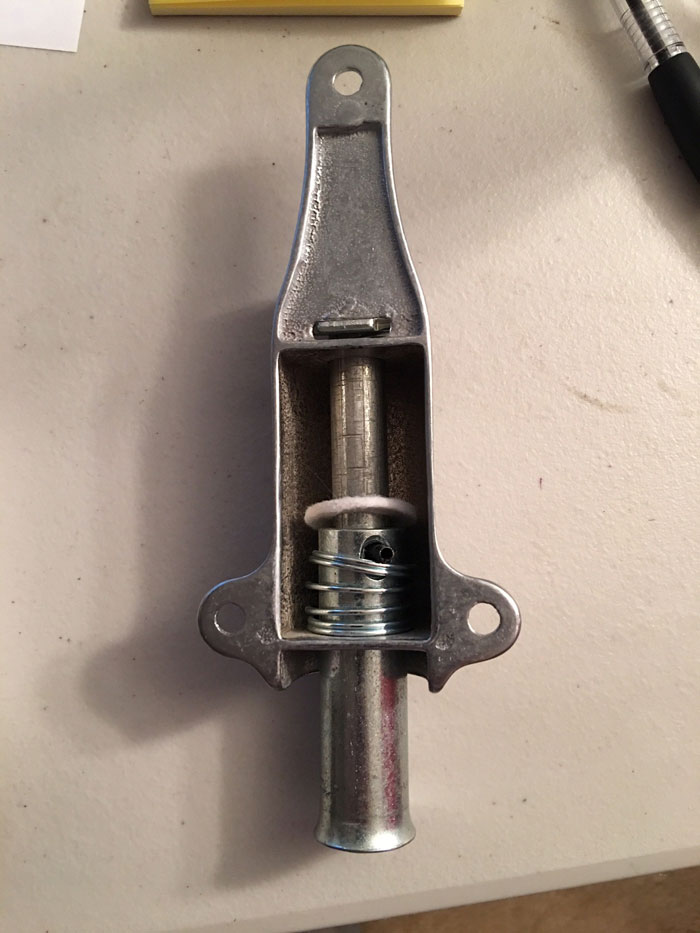 Rockwood 459626 Satin Chrome Plated Brass Spring Loaded Plunger Stop