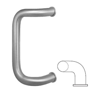 Rockwood YBF157A 90° Offset Barrier Free Door Pull with Base Plates, CTC: 9"