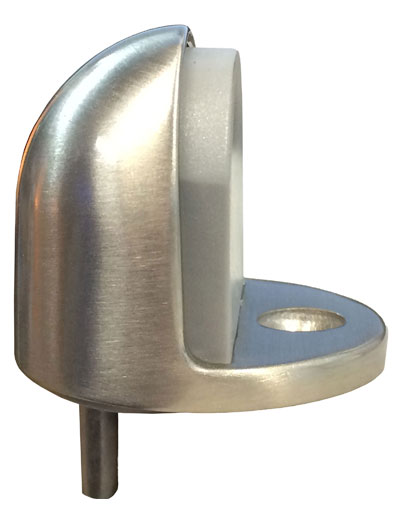 Satin Nickel Plated Clear Coated Brass Cast Universal Dome Stop