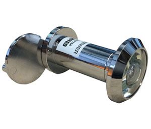 Rockwood 627-CRM 190° Door Viewer w/Heavy Duty Privacy Cover - Bright Chrome