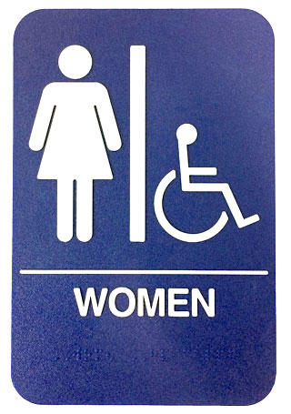 Women and Wheelchair Sign