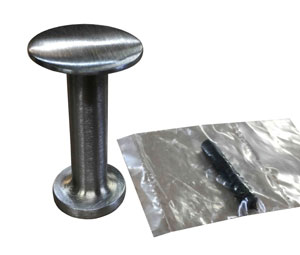 Rockwood RM812 626 - Brass - Satin Chrome Plated Coat Hook