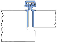 Roton 500-048-CL-072 72" Continuous Hinge-Concealed-Light Duty-Clear Finish