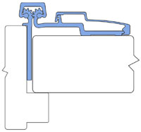 Roton 780-045HD-CL-095-UL-FF 95" Continuous Hinge-Half Surface-Heavy Duty-Fire Rated-Clear Finish