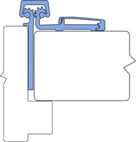 Roton 780-053-CL-095-UL-FF 95" Continuous Hinge-Half Surface-Standard Duty-Fire Rated-Clear Finish