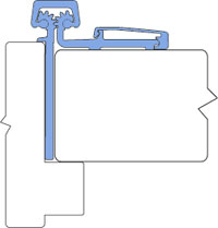 Roton 780-054-CL-085-UL-FF 85" Continuous Hinge-Half Surface-Standard Duty-Fire Rated-Clear Finish