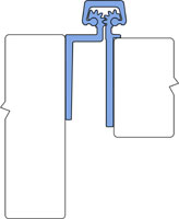 Roton 780-113-DB-083 83" Continuous Safety Hinge-Concealed-Standard Duty-Dark Bronze Finish