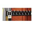 Rev-A-Shelf RRSCWSBR-12B-1 Black Wood Side Mount Belt Butler™ Rack 12" - 1 Each 