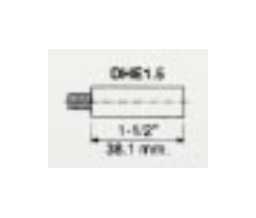 RSG DHE15SPC 1-1/2" Electromagnetic Fire Door Holder Extension Rod - Powdercoated