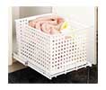 Rev-A-Shelf RSHUB-470X8 White Replacement Low Profile Hamper Basket 32 Qts. - 1 Pc.