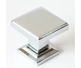 Rusticware Comp. 991CH 1-1/8" Modern Square Cabinet Knob Bright Chrome Finish