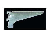 Reeve RV723RZC-20 Zinc Right Flanged Single Slotted Extra Heavy Duty Shelf Bracket 20" - 1 Pc.