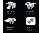 Reeve RV743LZC Zinc 743 Series Left Shelf Support Standards/Brackets Accessories - 1 Pc.