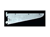 Reeve RV766ZC-10 Zinc Single Slotted Extra Heavy Duty Shelf Bracket 10" - 1 Pc.