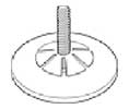 Reeve RV86CHR Chrome Hangrod Endcap - 1 Each