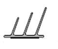 Pemko S773BL 7' Black Silicone Adhesive-Backed Fire/Smoke Triple-Fin Gasketing