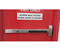 Alarmed Exit Device 8800 series with exterior pull trim stainless steel - Sargent