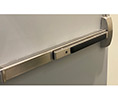 Alarmed Exit Device 8800 series vertical rod with a pull handle and key on the outside stainless steel - Sargent