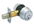 Schlage B62N 605 Double Cylinder Deadlock - Bright Brass