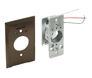 Schlage Electronics 653-04 L2 HDP SF-613 SPDT Maintained Single Direction Key Switch, Less Cylinder, 2 LED Red & Green, Heavy Duty Plate, Oil Rubbed Bronze