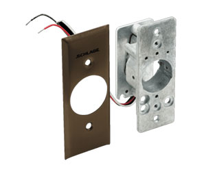 Schlage Electronics 653-15 NS ATS SF-613 DPDT Momentary Single Direction Key Switch, Less Cylinder, Anti-Tamper Switch, Narrow Style, Oil Rubbed Bronze