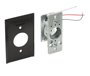 Schlage Electronics 653-04 SF-335 SPDT Maintained Single Direction Key Switch, Less Cylinder, Black Anodized