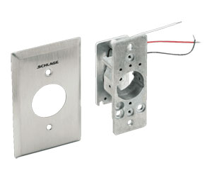 Schlage Electronics 653-05 WP 630 SPDT Momentary Single Direction Key Switch, Less Cylinder, Weather Resistant Cover, Satin Stainless Steel