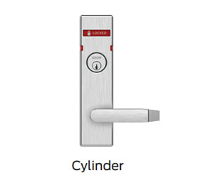 Schalge L283-432 N Escutcheon Cylinder Indicator Kit with Symbols Only for Outside of Door - Satin Stainless Steel Anti-mcrobial