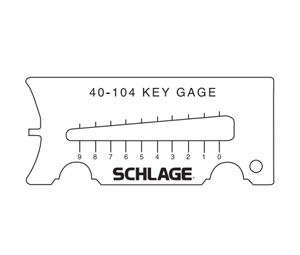 Schlage 40-104 Key Gauge