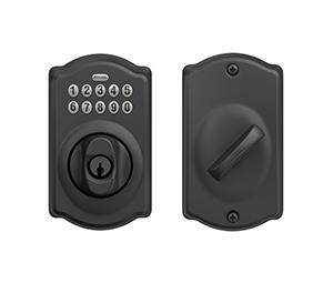 Schlage Accurate Lock Electronic Combination Key Override Sliding Door Deadbolt BE365 x CAM x 161PDL x 2-3/4" x 622