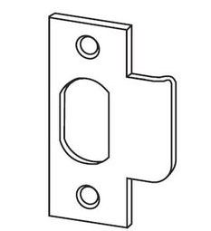 Schlage 10-001 2 T-Strike with Box Square Corner, 2" Lip