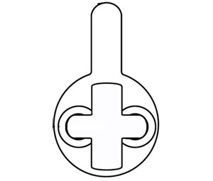 Schlage B520-256 Cam Yale / Arrow / Sargent for Classic Conventional Mortise Cylinders