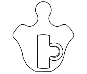 Schlage B520-367 Cam Corbin #11A/Russwin 7100 for Everest & Primus Mortise Cylinders